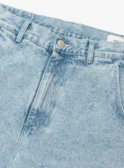 Straight Cut Jeans Light Blue Punch Out<mfpen Online