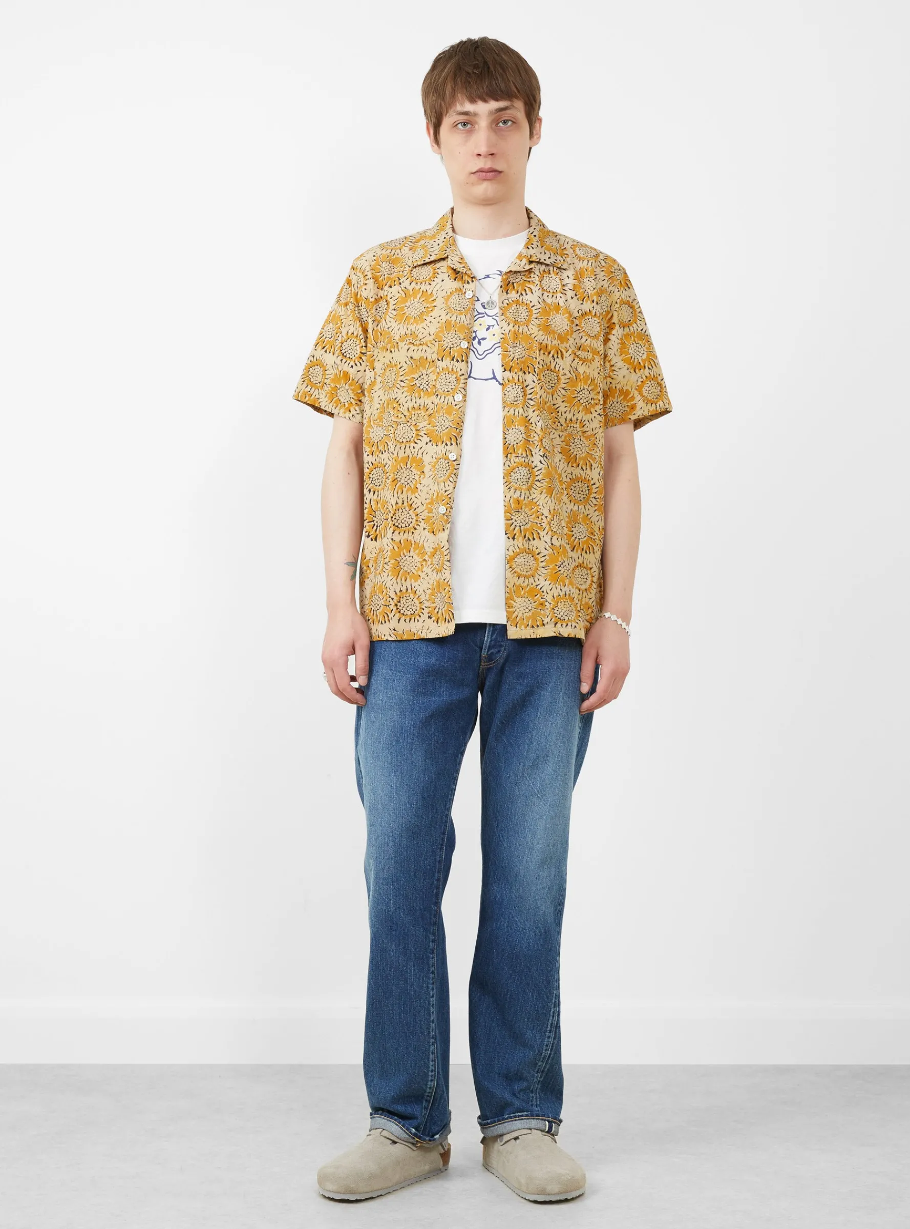 Straight 5 Pocket Pants Medium Dark Blue Damage<CIOTA Hot