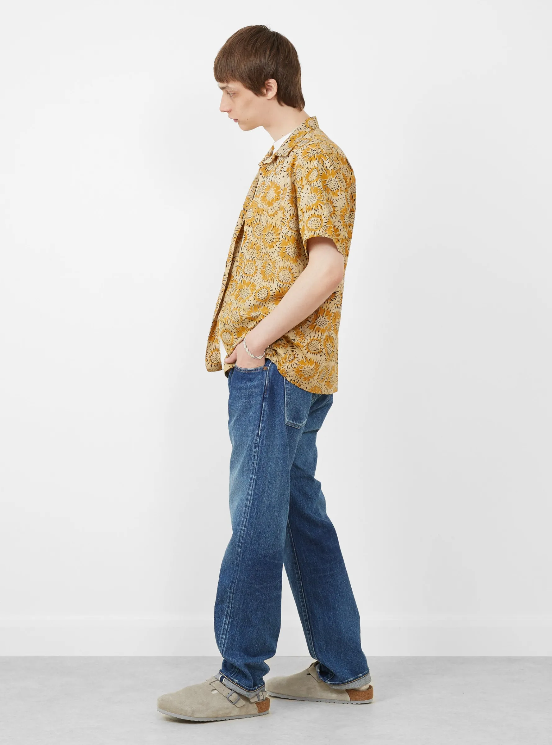 Straight 5 Pocket Pants Medium Dark Blue Damage<CIOTA Hot