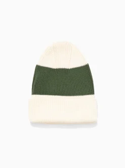 Stripe Beanie Green<The English Difference Fashion
