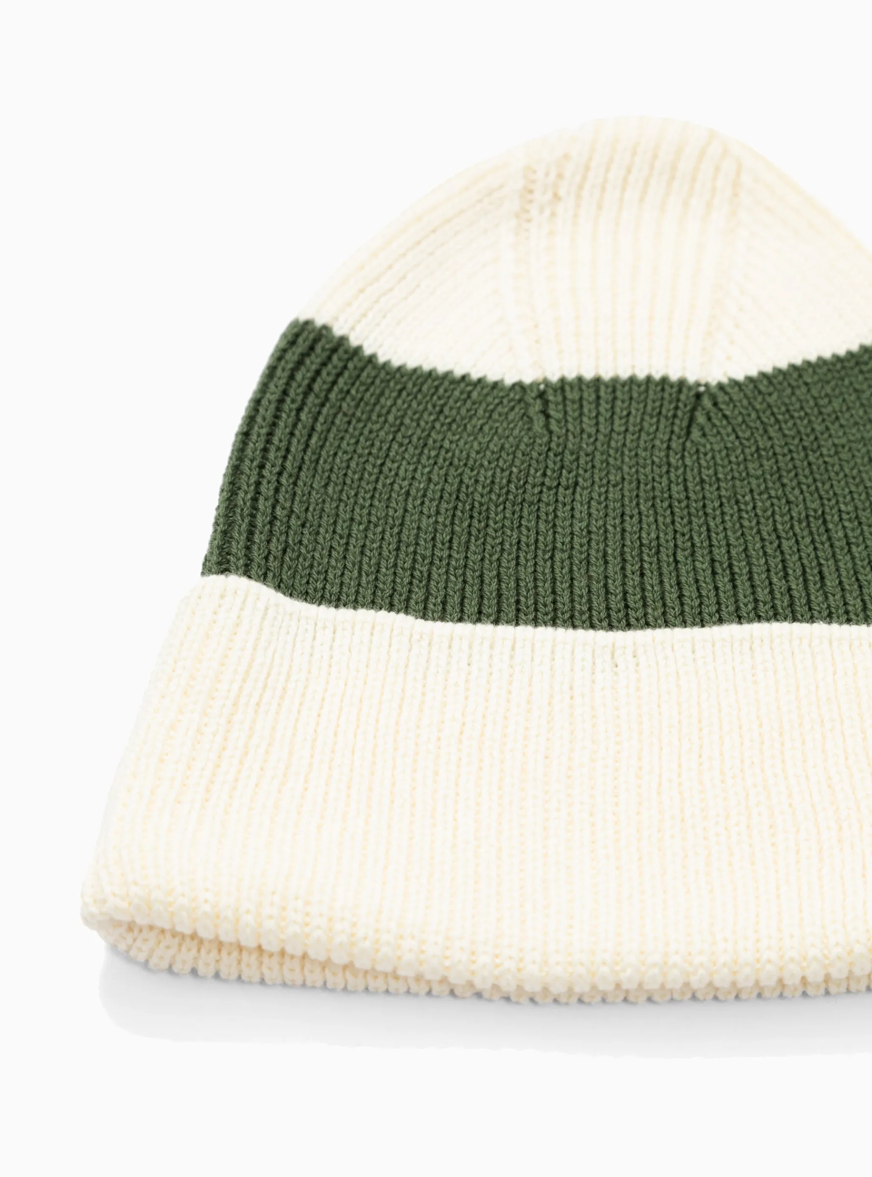 Stripe Beanie Green<The English Difference Fashion