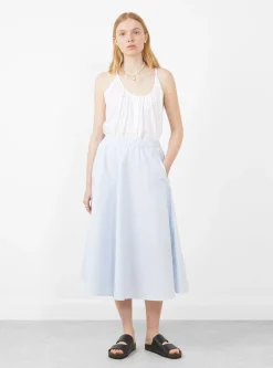 Stripe Circular Skirt Sax<nanamica Best