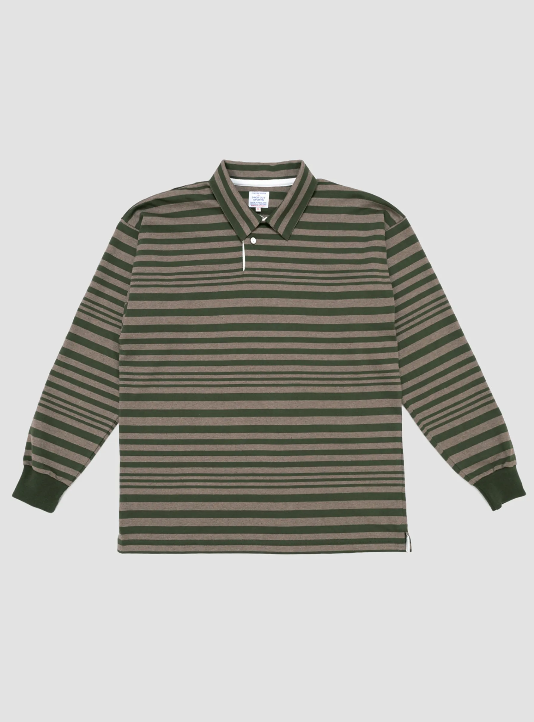 Stripe Rugby Shirt Brown & Olive<Drop Out Sports Discount