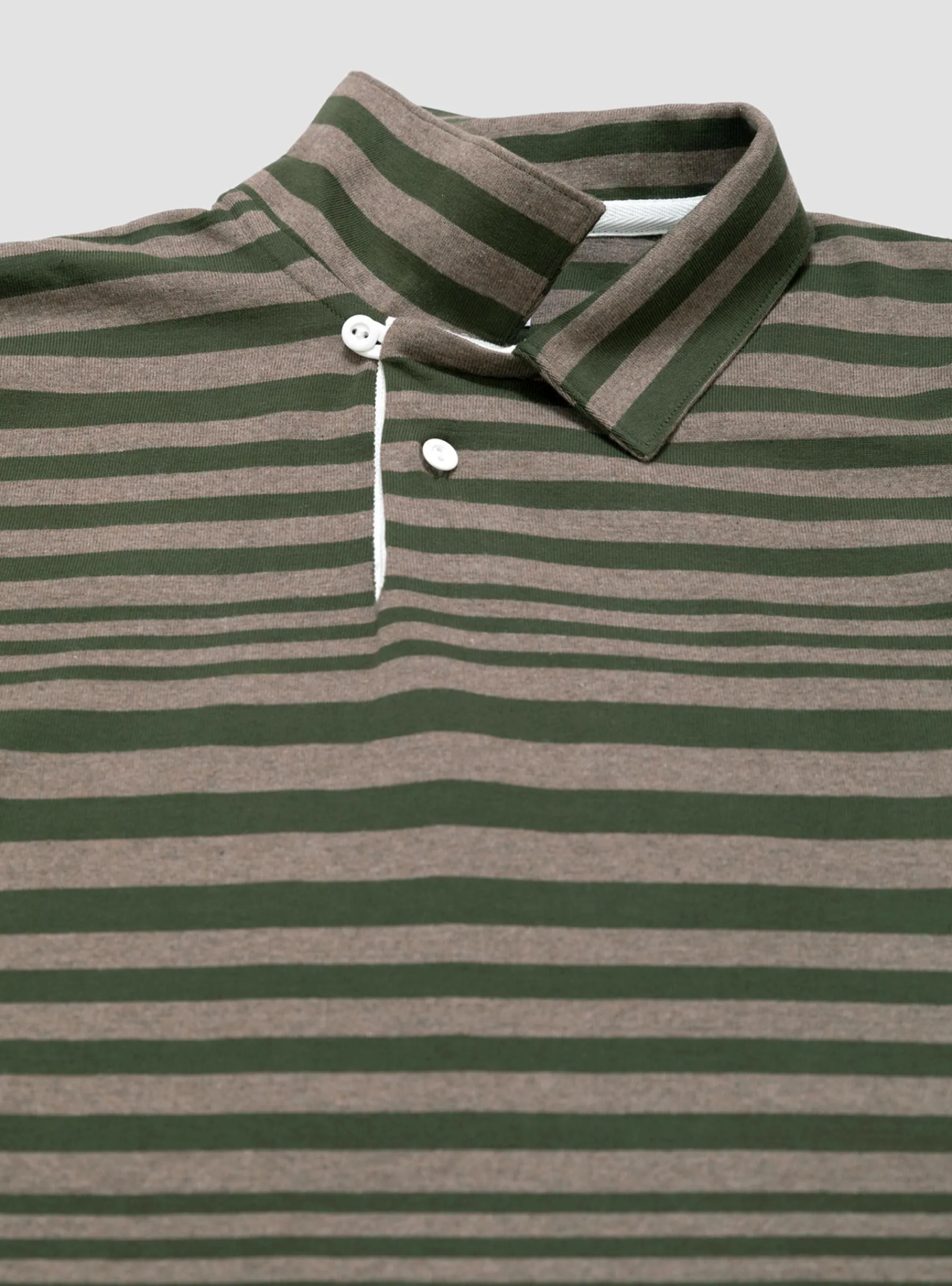 Stripe Rugby Shirt Brown & Olive<Drop Out Sports Discount