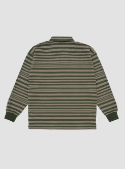 Stripe Rugby Shirt Brown & Olive<Drop Out Sports Discount