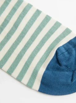 Stripe Socks Sea<Bonne Maison Discount