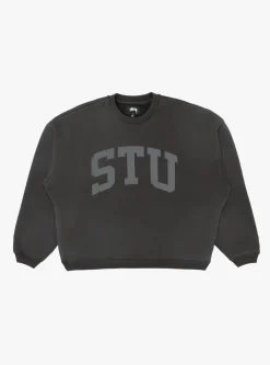 STU Applique Crew Black<Stüssy Discount