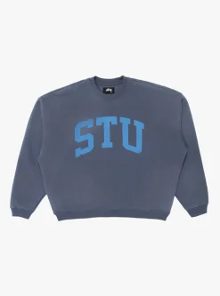 STU Applique Crew Blue<Stüssy Fashion