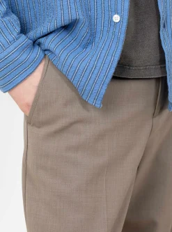 Study Trousers Taupe Wool<mfpen Outlet