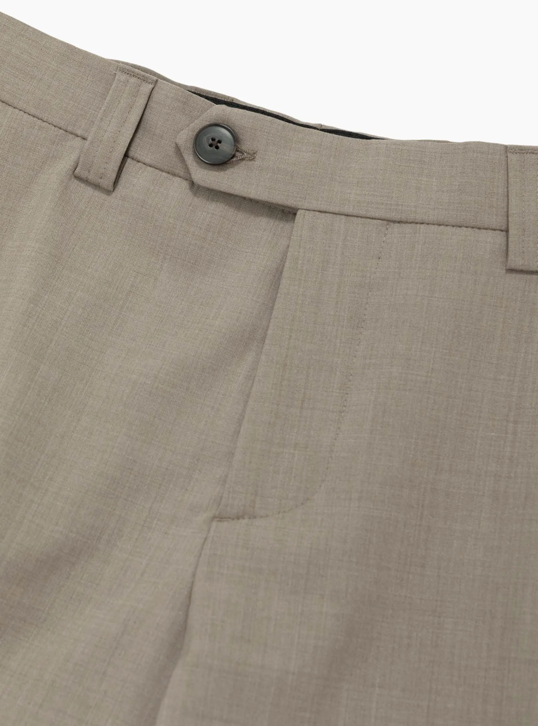 Study Trousers Taupe Wool<mfpen Outlet