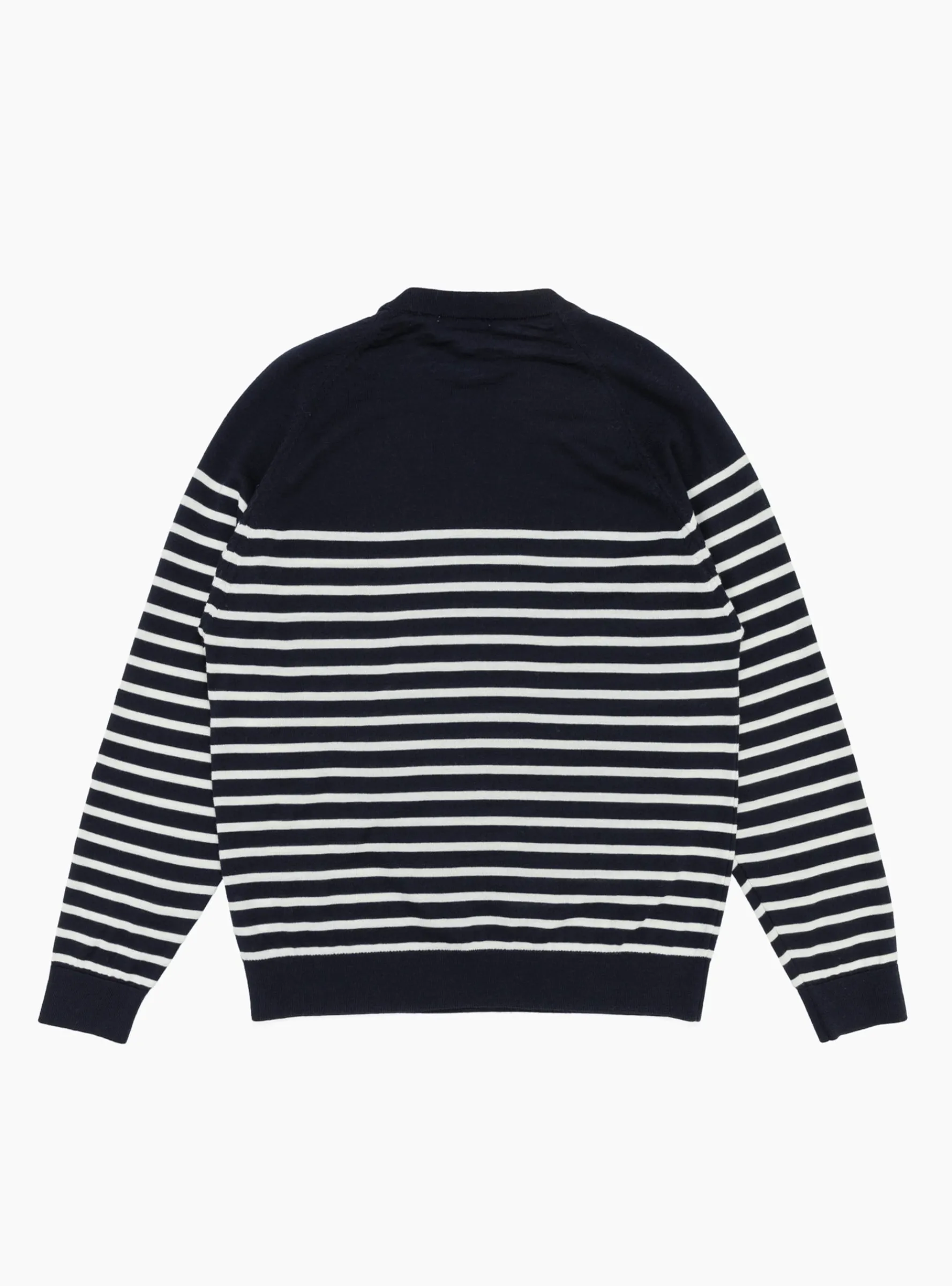 Suedehead Crewneck Knit Navy & Ecru<YMC Outlet