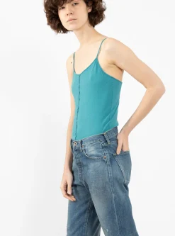 Superfine Under Tank Teal<Bassike Hot