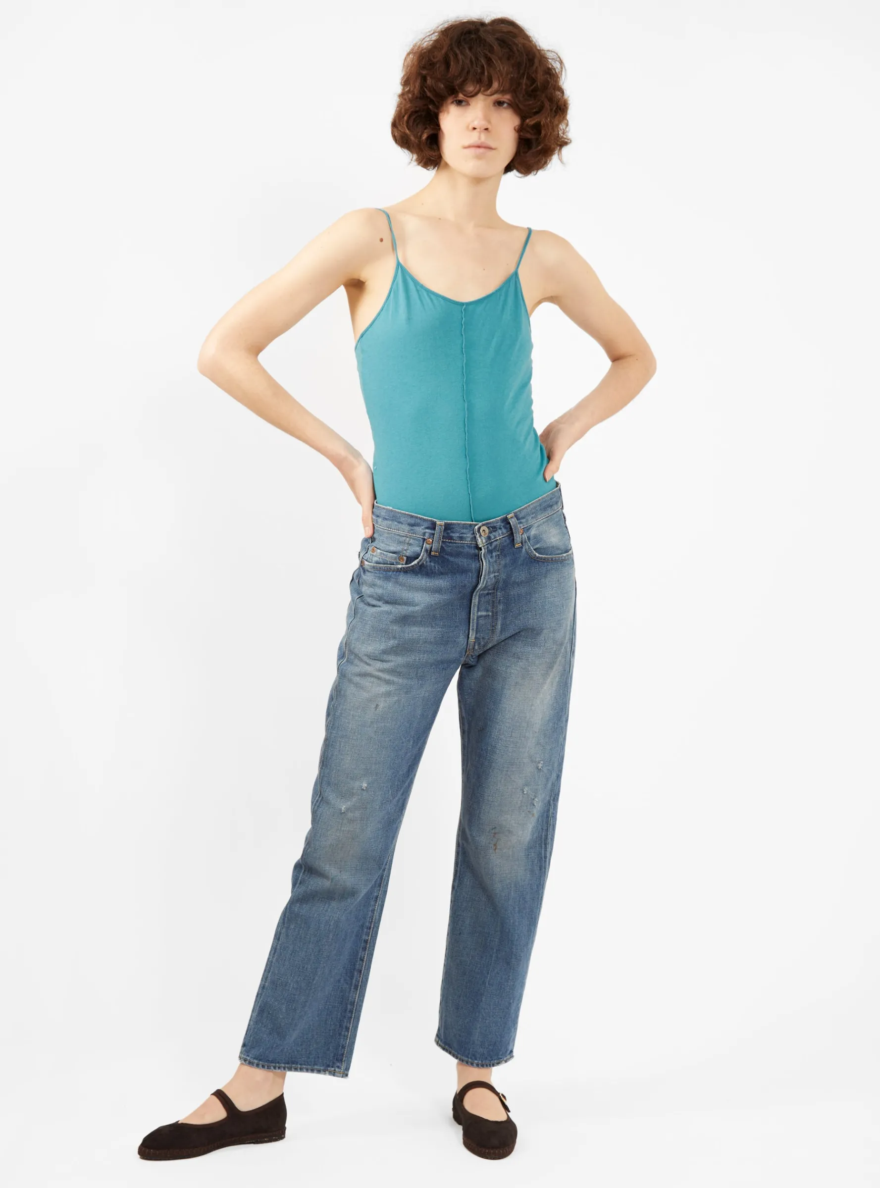 Superfine Under Tank Teal<Bassike Hot