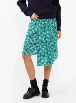 Surati Skirt Sea Green<Christian Wijnants Online