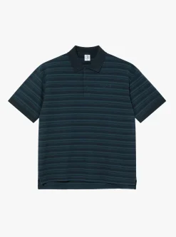 Surf Polo Shirt Neptune Blue Stripe<Polar Skate Co. Online