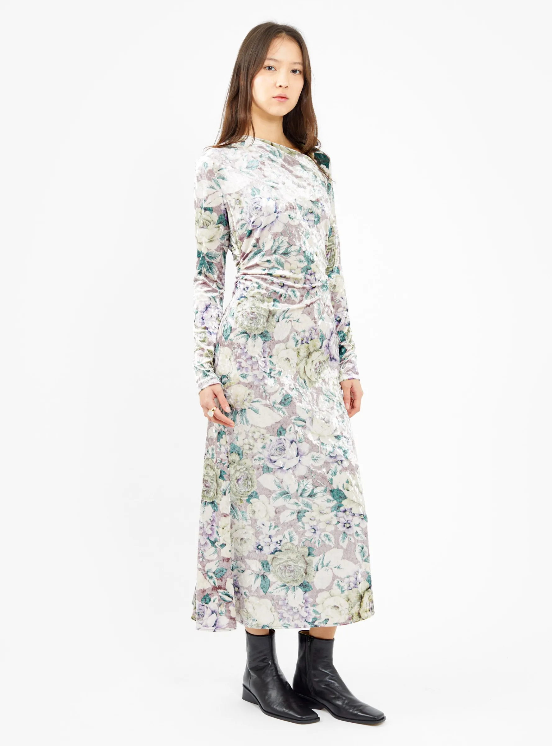 Surveillance Dress Light Purple Floral<Rachel Comey Fashion