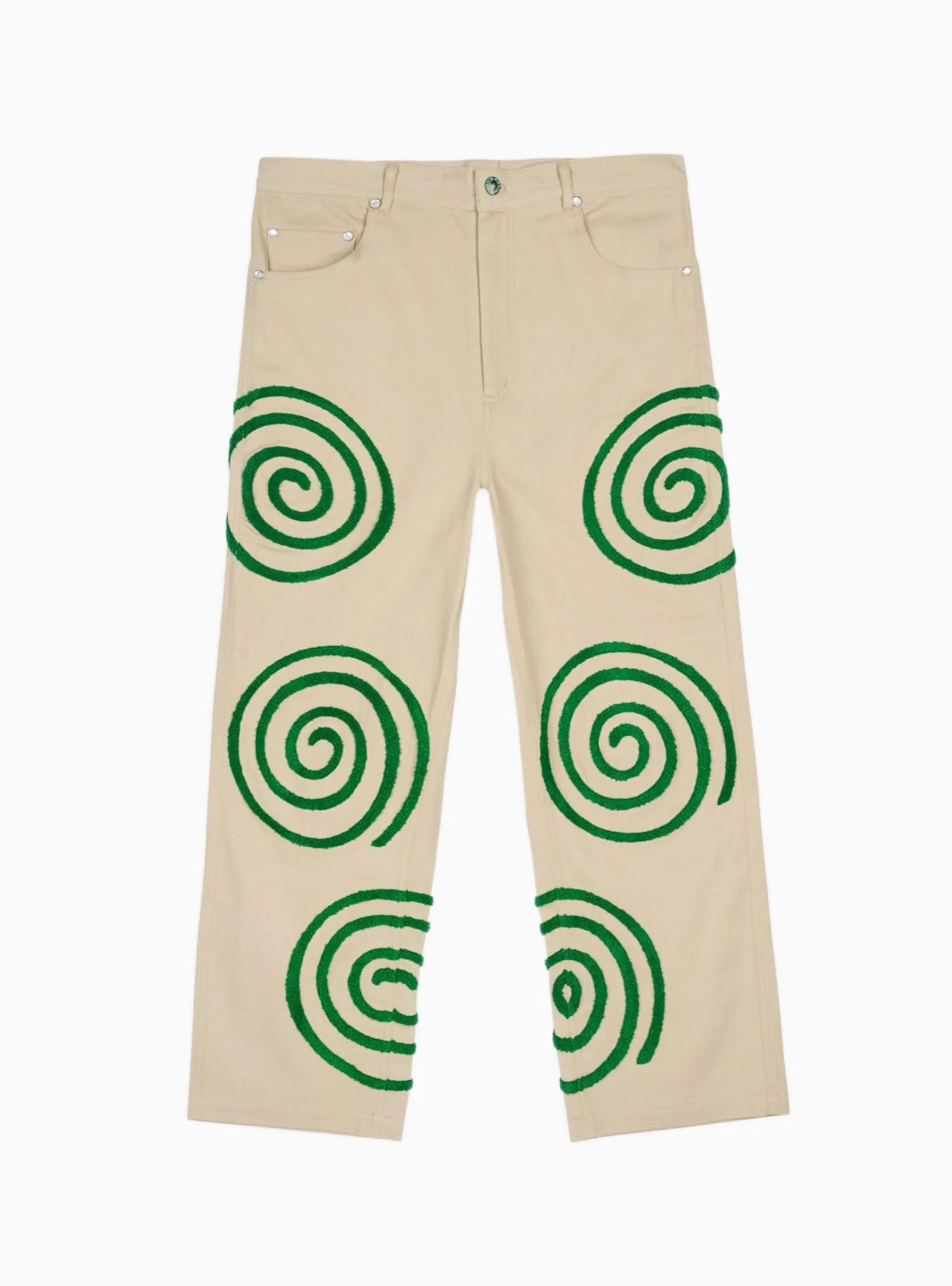 Swirls Twill Trousers Khaki<Brain Dead New