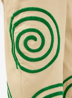 Swirls Twill Trousers Khaki<Brain Dead New