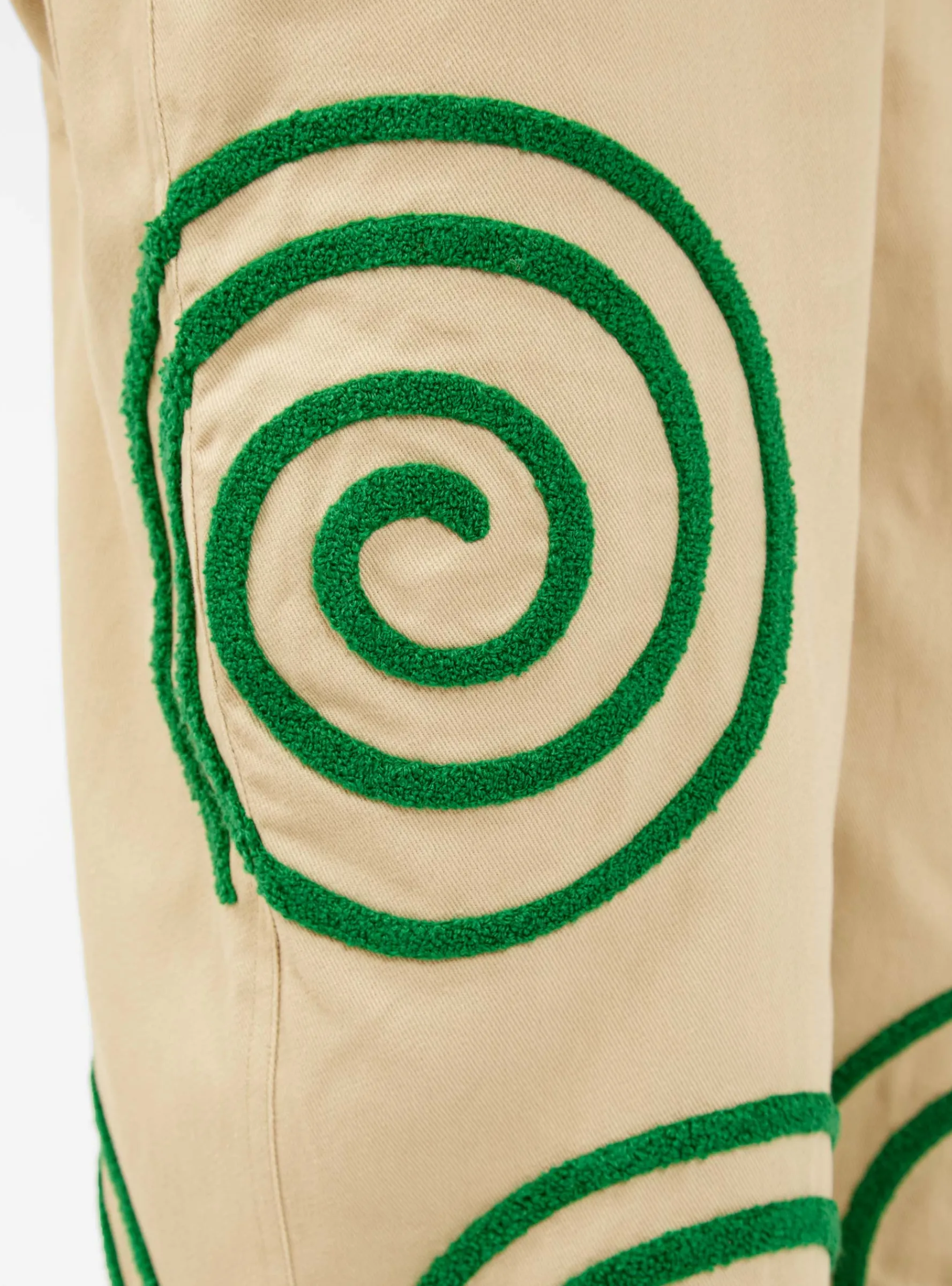 Swirls Twill Trousers Khaki<Brain Dead New