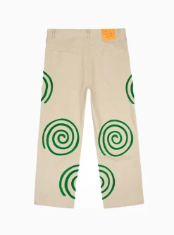 Swirls Twill Trousers Khaki<Brain Dead New