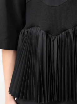 Taffeta Pleats Shirt Black<TOGA PULLA Best