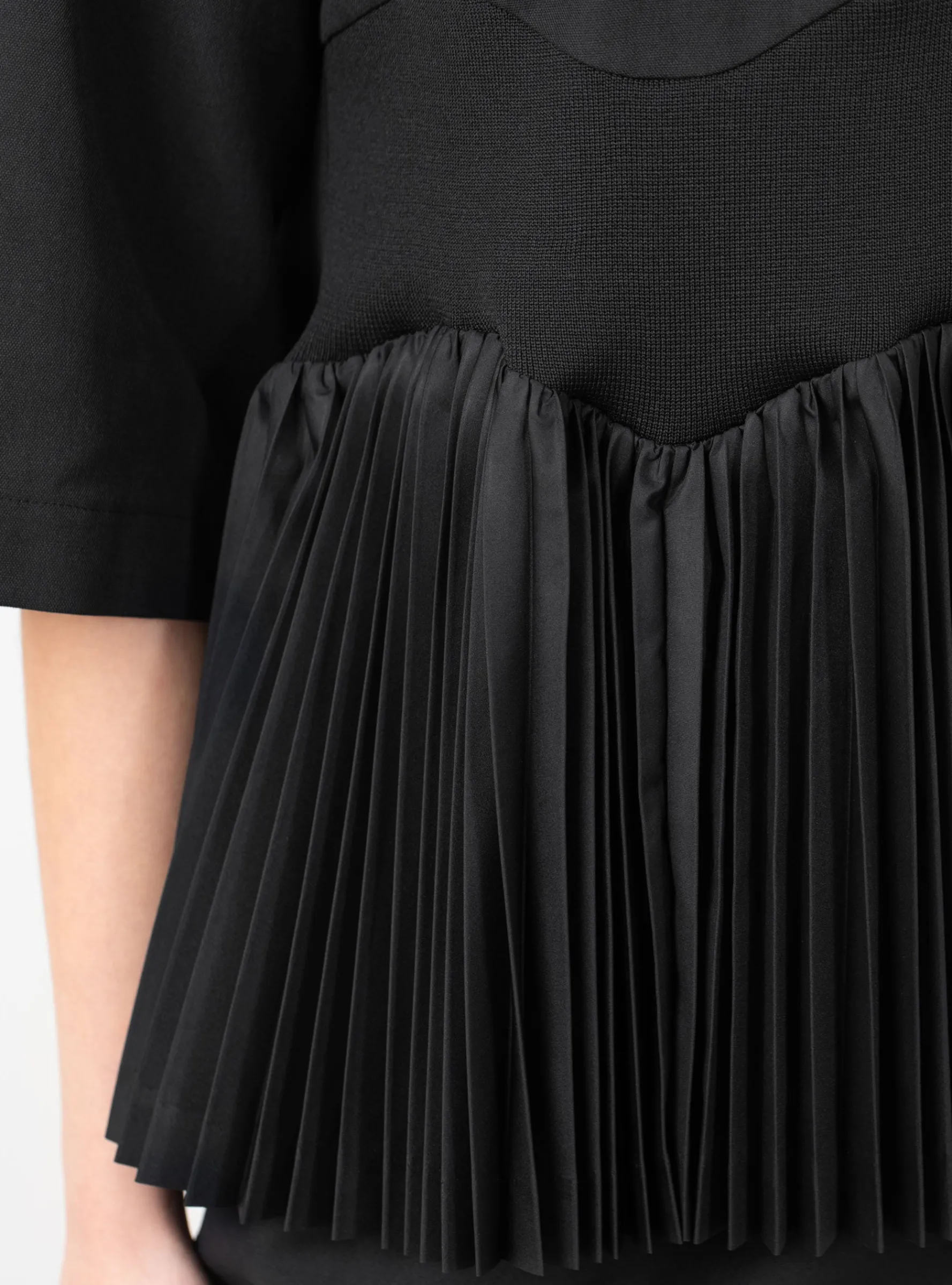 Taffeta Pleats Shirt Black<TOGA PULLA Best
