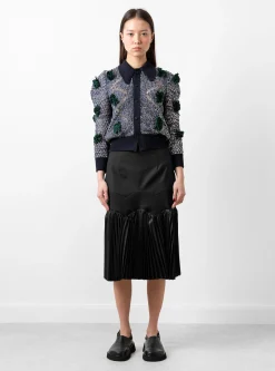 Taffeta Pleats Skirt Black<TOGA PULLA Hot
