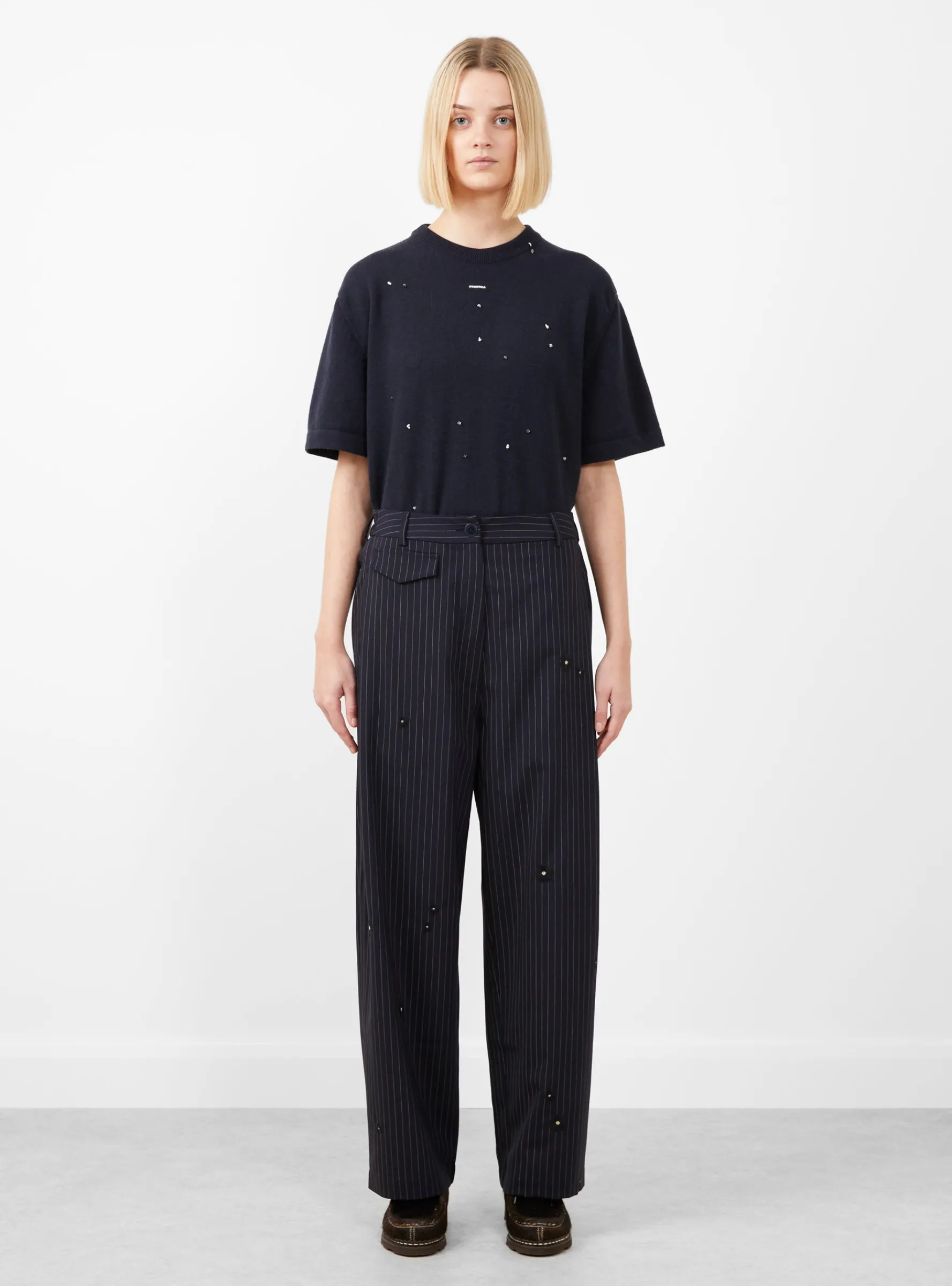 Tailoring Flower Trousers Pinstripe<Cordera Outlet