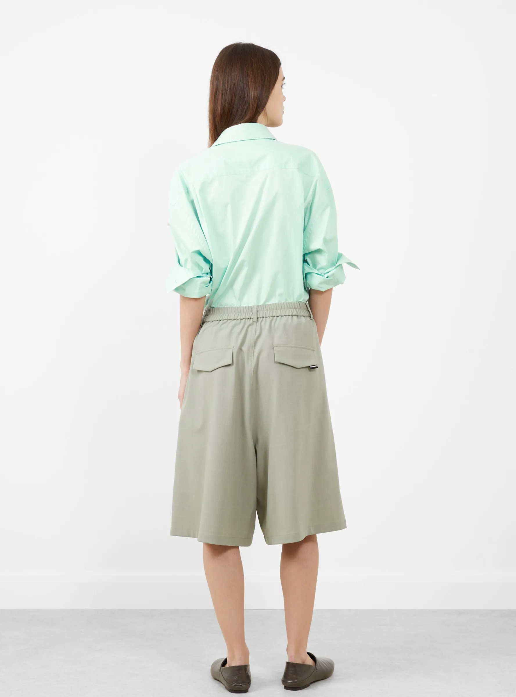 Tailoring Stitch Bermuda Shorts Salvia<Cordera Best