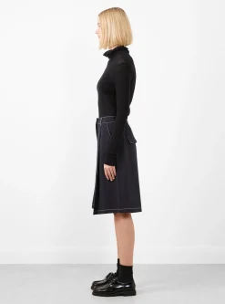 Tailoring Stitched Bermuda Navy<Cordera Clearance