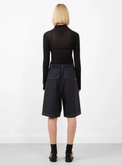 Tailoring Stitched Bermuda Navy<Cordera Clearance