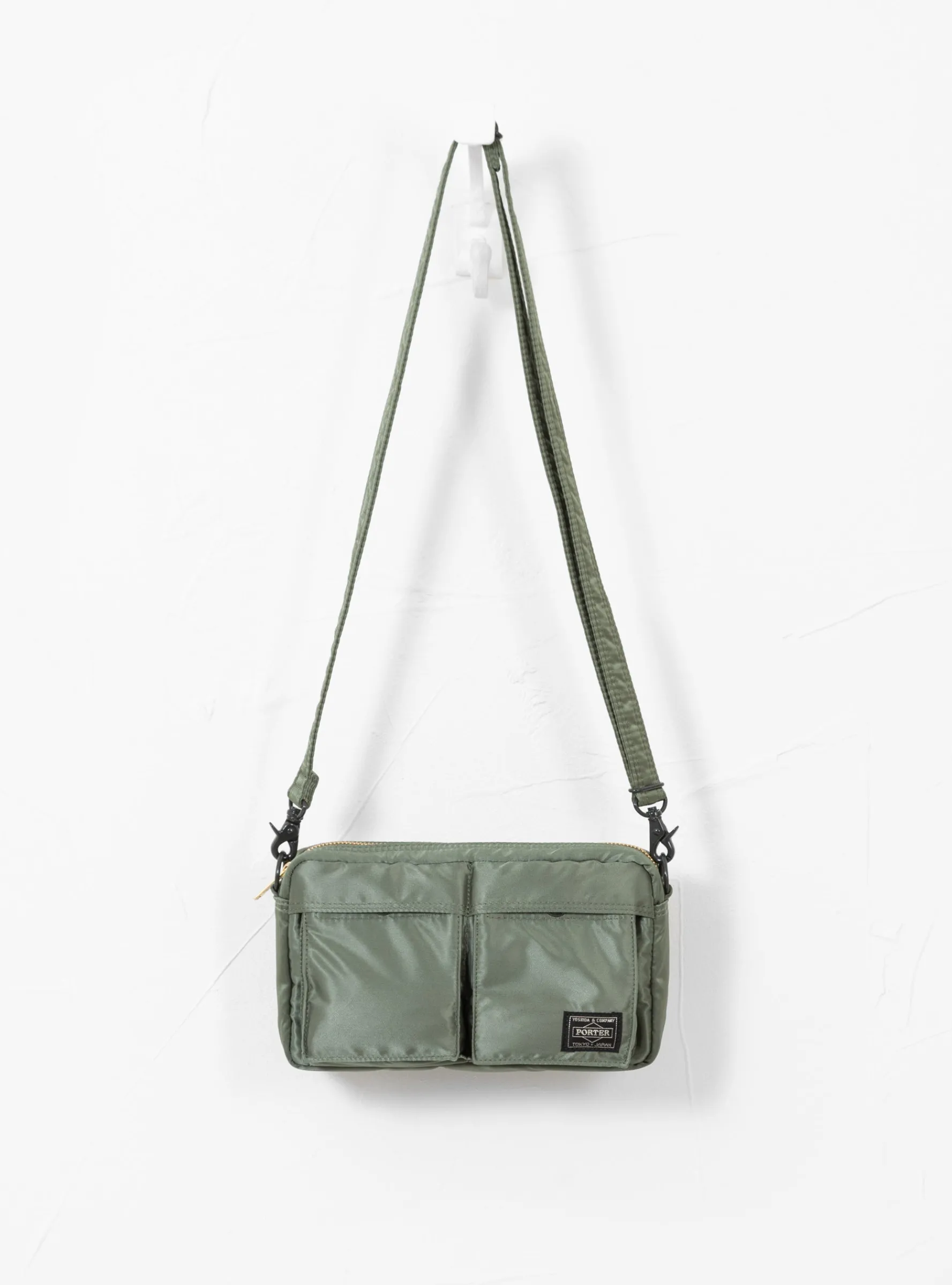 TANKER Clip Shoulder Bag Sage Green<Porter Yoshida & Co. New