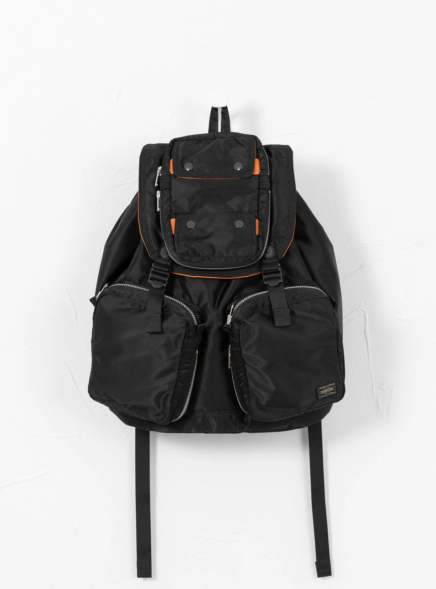 TANKER Patch Pocket Rucksack Black<Porter Yoshida & Co. Best