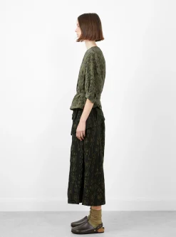 Tazara Top Feline Khaki Spice<Christian Wijnants Hot