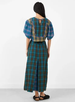Tent Pantskirt Checkered Mix<Anntian Fashion