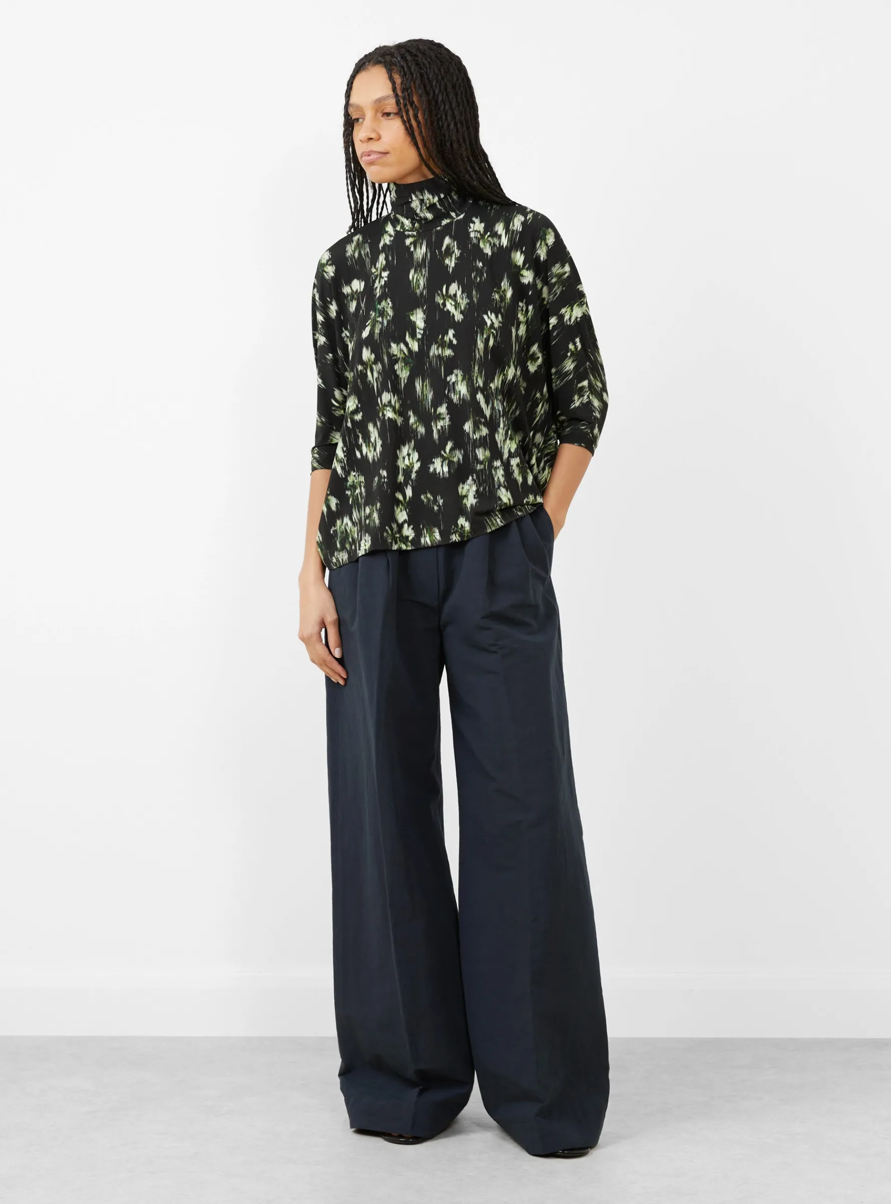 Thandi Top Black IKat<CHRISTIAN WIJNANTS Best