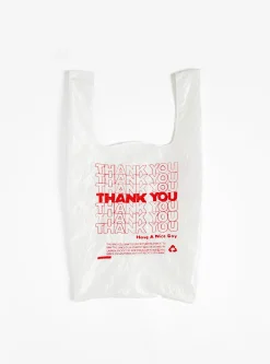 Thank you Bag Red on White<Open Editions Clearance