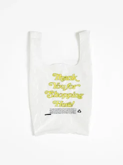 Thank you Bag Yellow on White<Open Editions Fashion