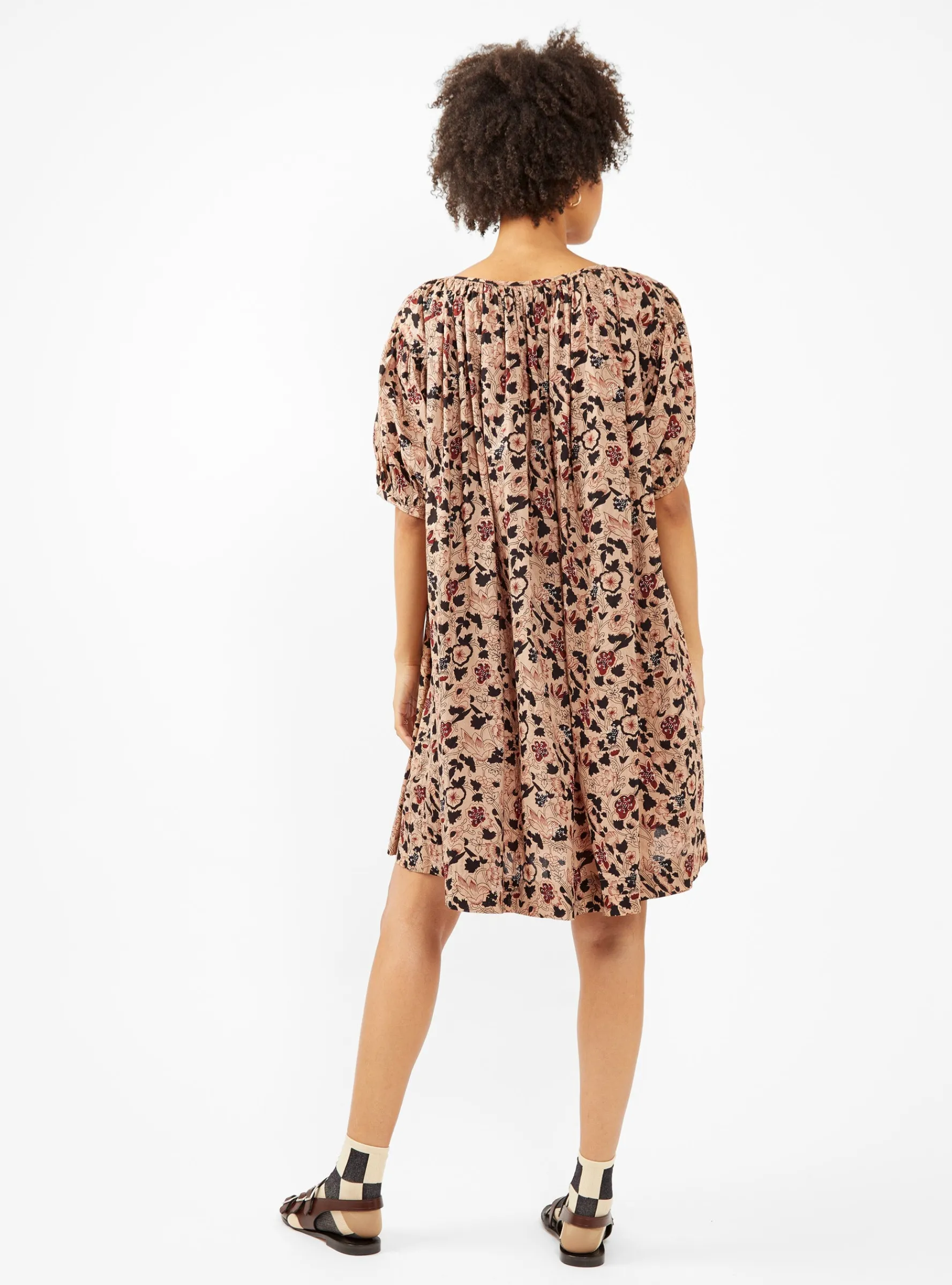 The Bedroom Dress Beige Canyon Floral<THE GREAT. Outlet