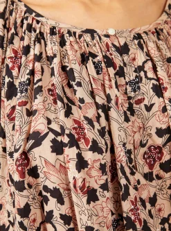 The Bedroom Dress Beige Canyon Floral<THE GREAT. Outlet