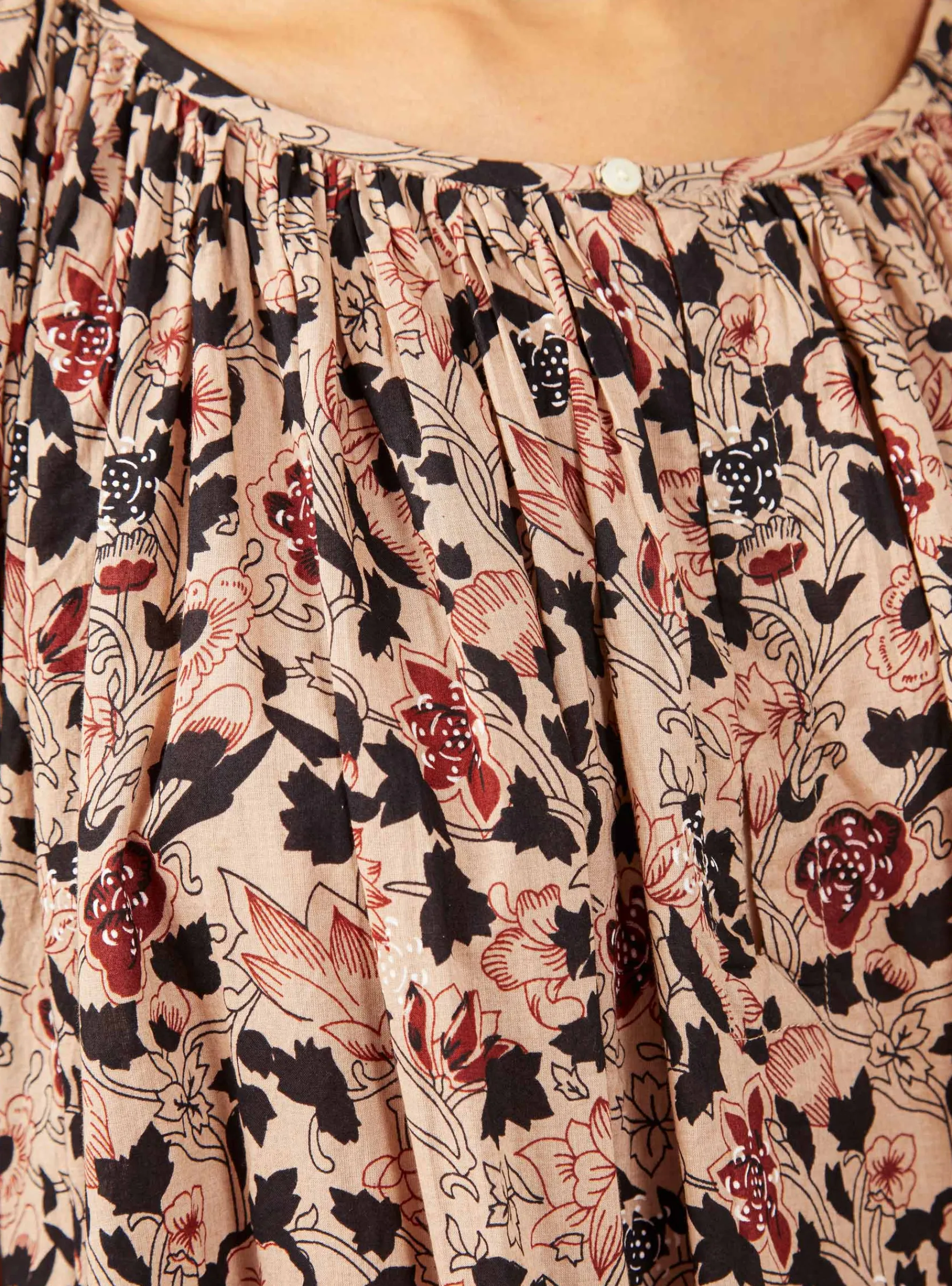 The Bedroom Dress Beige Canyon Floral<THE GREAT. Outlet