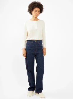 The Miner Rinse Wash Jeans Blue<THE GREAT. Online