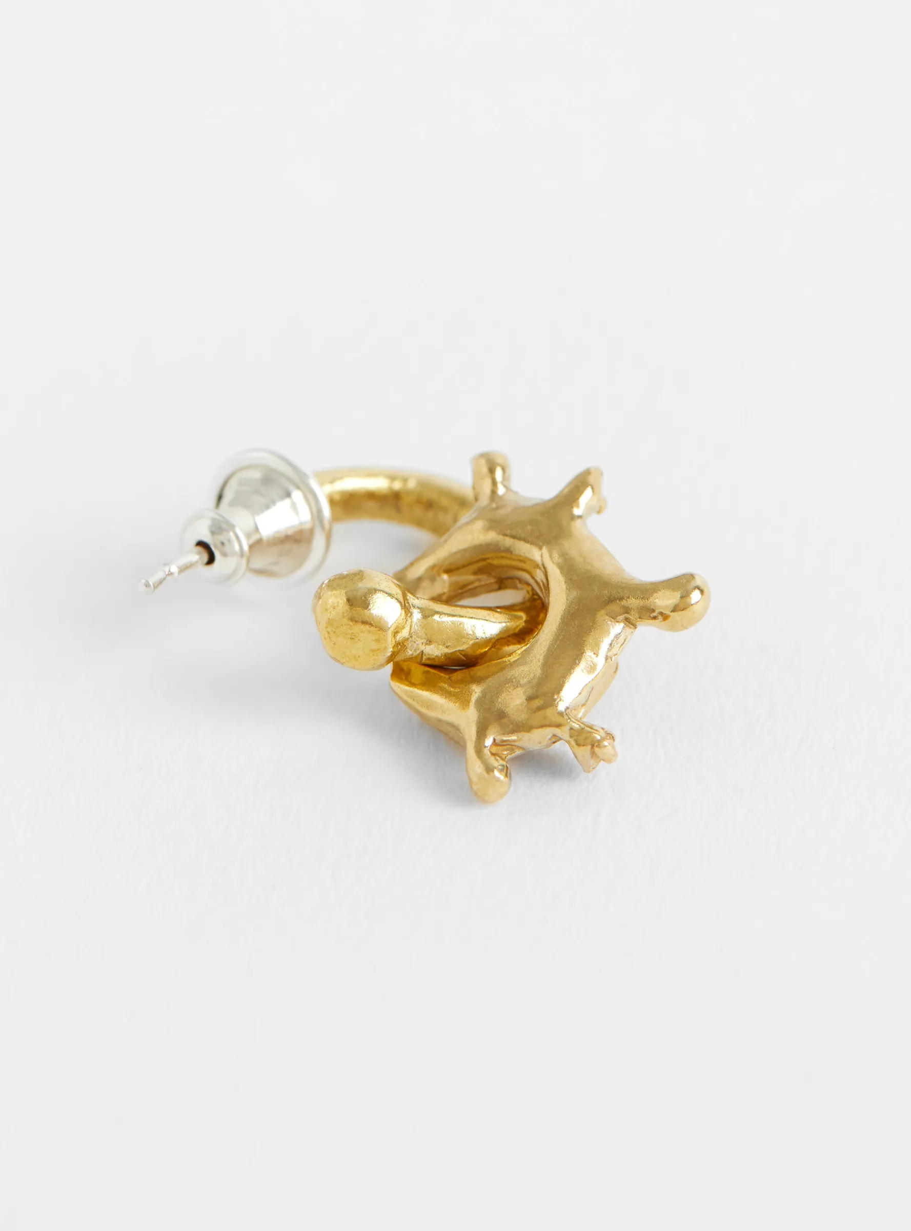 The Pierrot Tomb Charm Hoop Brass<Ruby Jack Sale