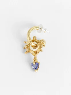 The Pierrot Tomb Charm Hoop Tanzanite Blue<Ruby Jack Online