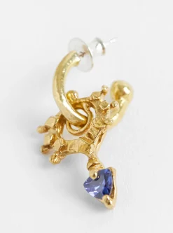 The Pierrot Tomb Charm Hoop Tanzanite Blue<Ruby Jack Online