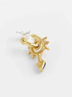 The Pierrot Tomb Charm Hoop Tanzanite Blue<Ruby Jack Online