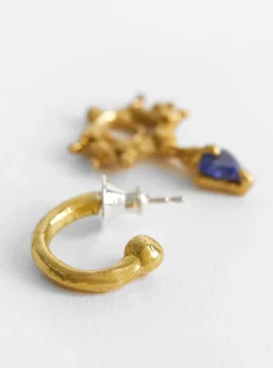 The Pierrot Tomb Charm Hoop Tanzanite Blue<Ruby Jack Online