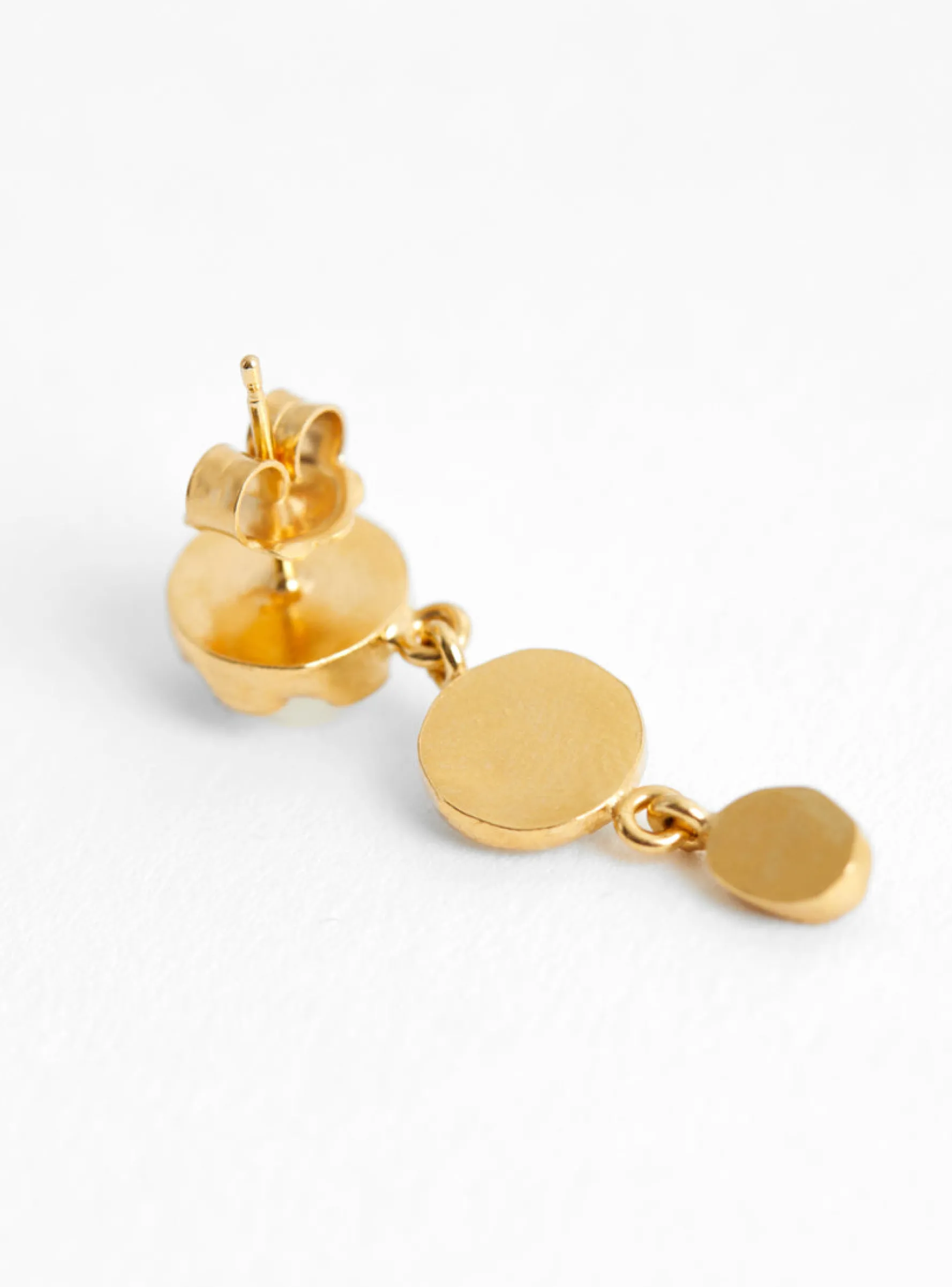 Three Charm Moving Drop Earrings White<Grainne Morton Best