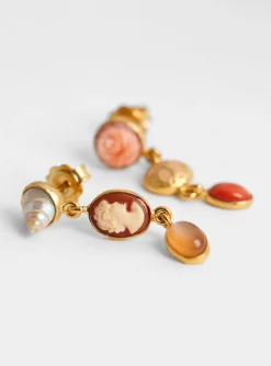 Three Charm Moving Drop Earrings Pink<Grainne Morton Outlet