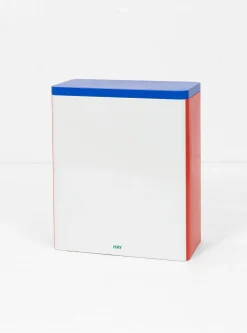 Tin Container XL White/Blue/Red<HAY Hot